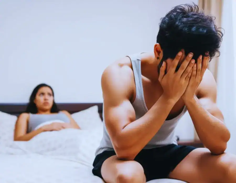 Image of upset man in need of erectile dysfunction treatment Croydon